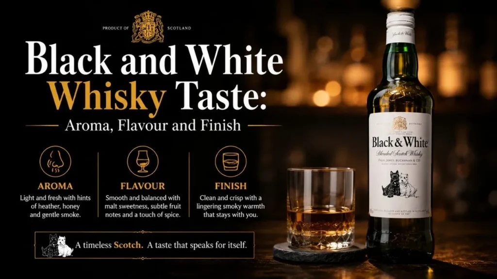 Black and White Whisky Taste: Aroma, Flavour and Finish