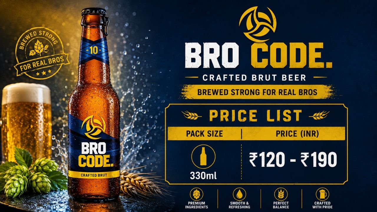 Bro Code Beer Price in India 2026: State-Wise Price List